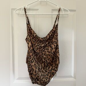 Brown Leopard Print Camisole